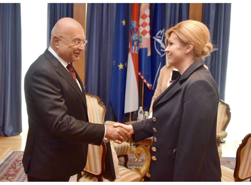 Her Excellency President of the Republic of Croatia Mme Kolinda Grabar-Kitarovic. May 8, 2019