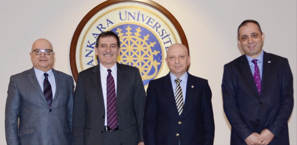 Koç Üniv. Rektörü Ümran İnan, Ankara Üniv. Rektörü Prof. Dr. Erkan İbiş, Rektör Yrd. Prof. Dr. Ayhan Elmalı, 21/03/2016